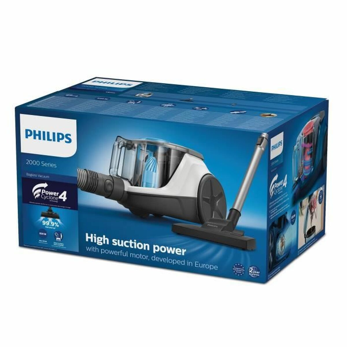 vacuum cleaner Philips PowerCyclone 4 White 850 W